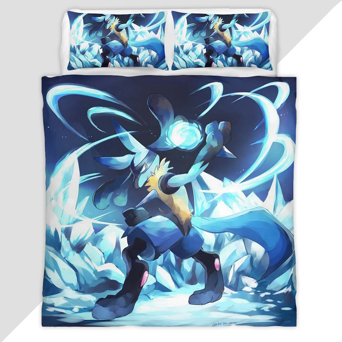 Lucario Pokemon 8 Duvet Cover - Pokemon Bedding Set
