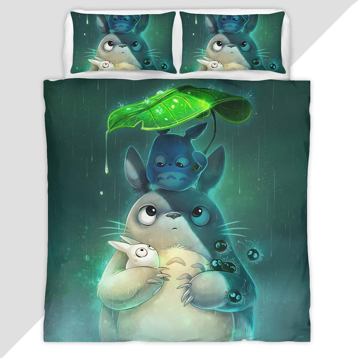 My Neighbor Totoro All Characters 37 Duvet Cover - My Neighbor Totoro Bedding Set