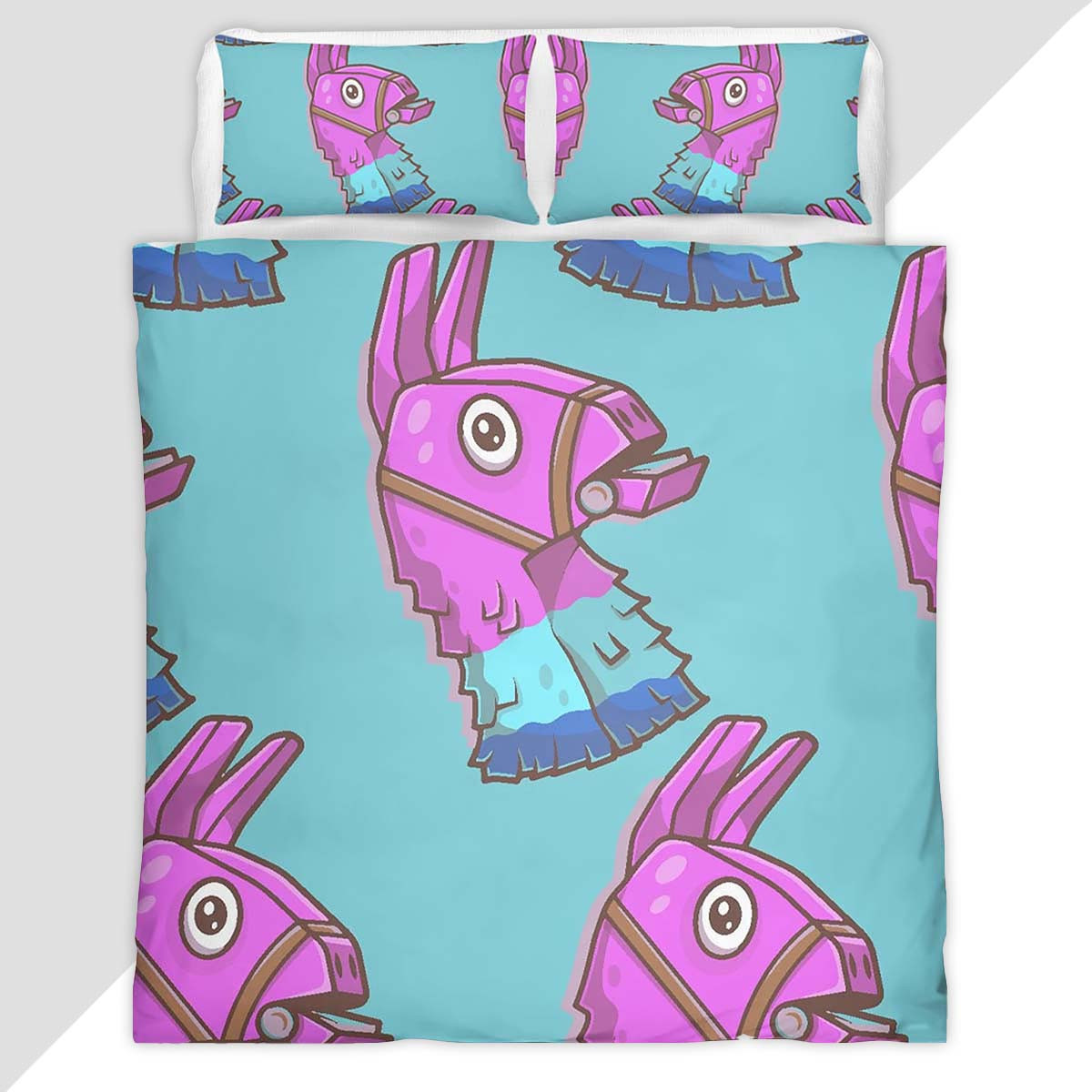 Loot Llama Fortnite 3 Duvet Cover - Fortnite Bedding Set