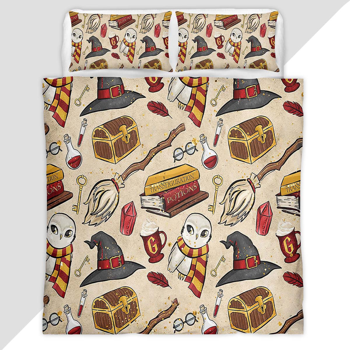 Harry Potter Owl 2 Duvet Cover - Harry Potter Bedding Set