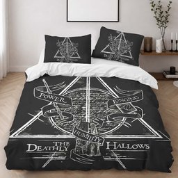 Harry Potter Deathly Hallows the Brothers Duvet Cover - Harry Potter Bedding Set 2