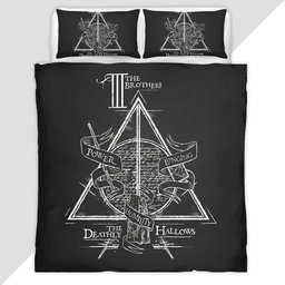Harry Potter Deathly Hallows the Brothers Duvet Cover - Harry Potter Bedding Set