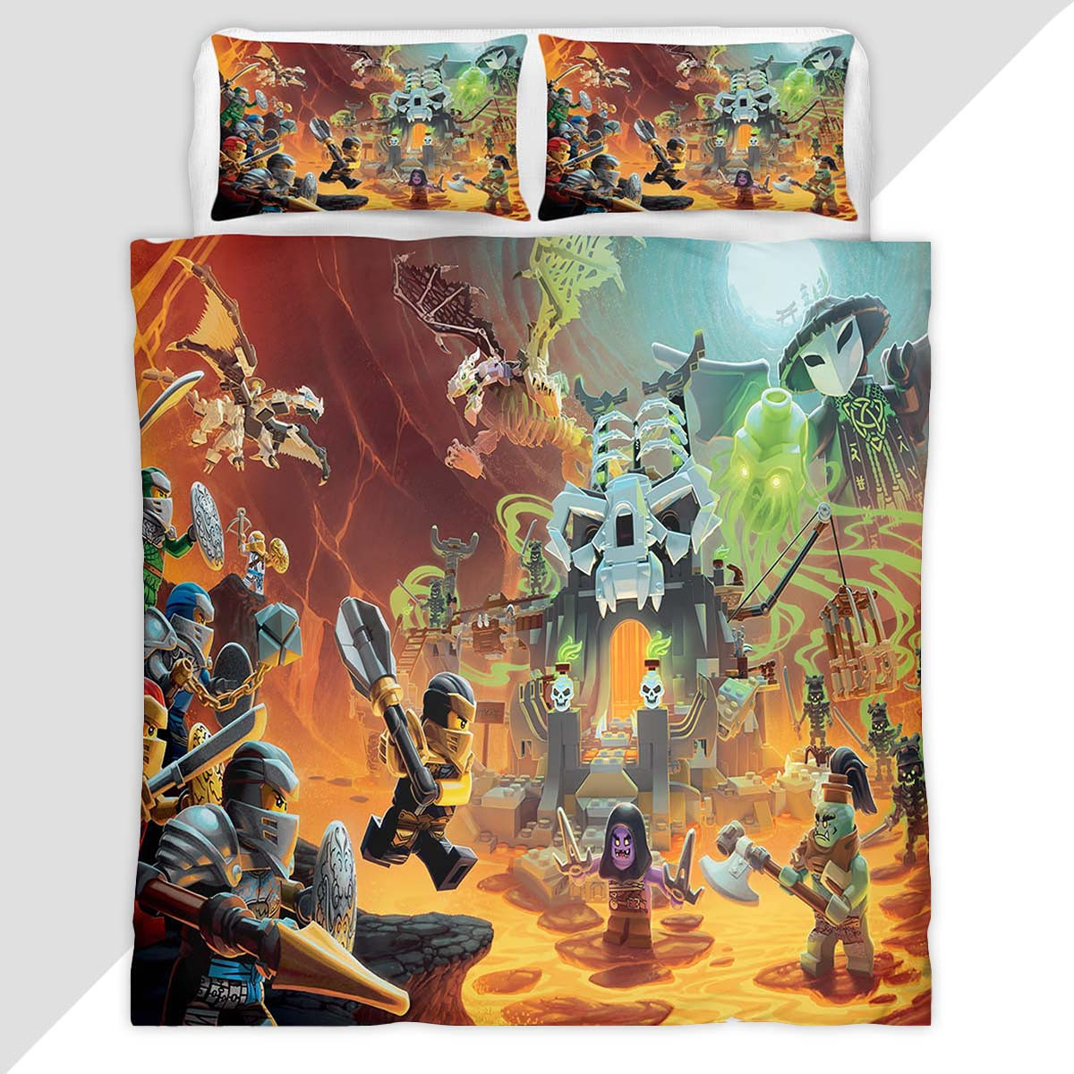 Ninjago All Characters 1011 Duvet Cover - Ninjago Bedding Set