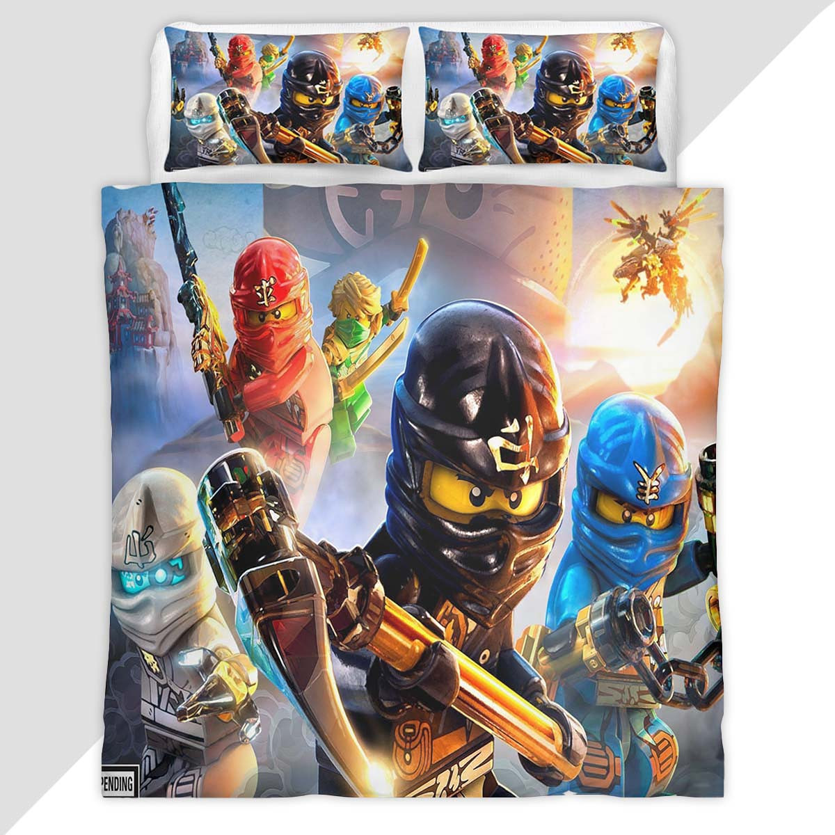 Ninjago All Characters 1003 Duvet Cover - Ninjago Bedding Set