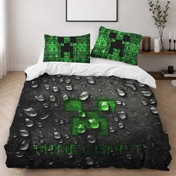 Minecraft Creeper Face 3 Duvet Cover - Minecraft Bedding Set 2