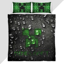 Minecraft Creeper Face 3 Duvet Cover - Minecraft Bedding Set