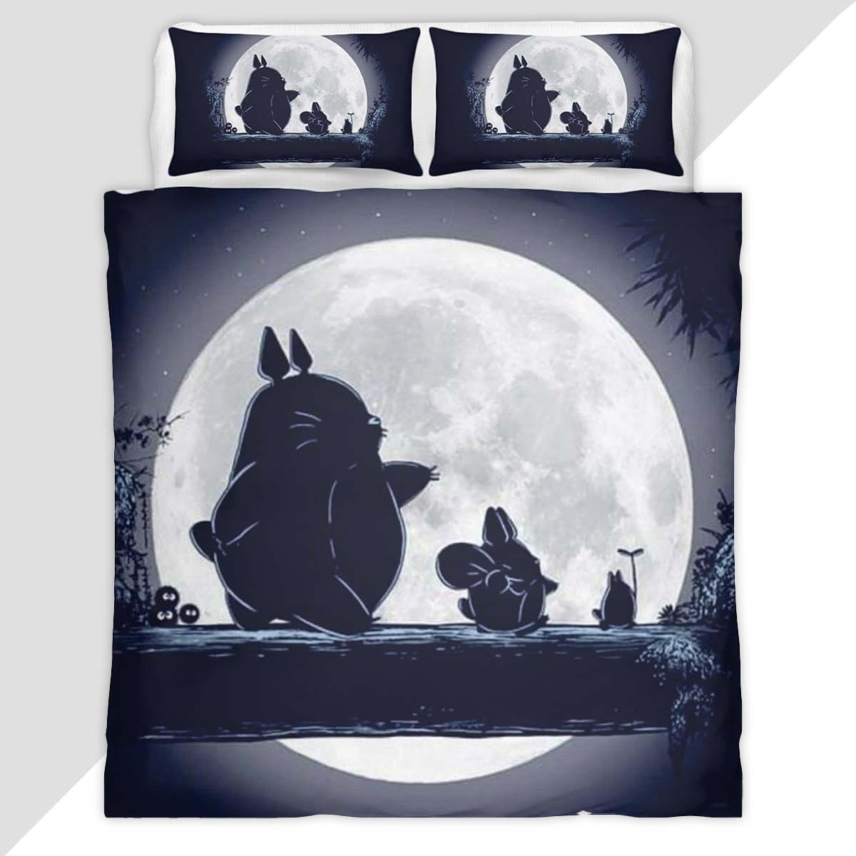 My Neighbor Totoro All Characters 35 Duvet Cover - My Neighbor Totoro Bedding Set