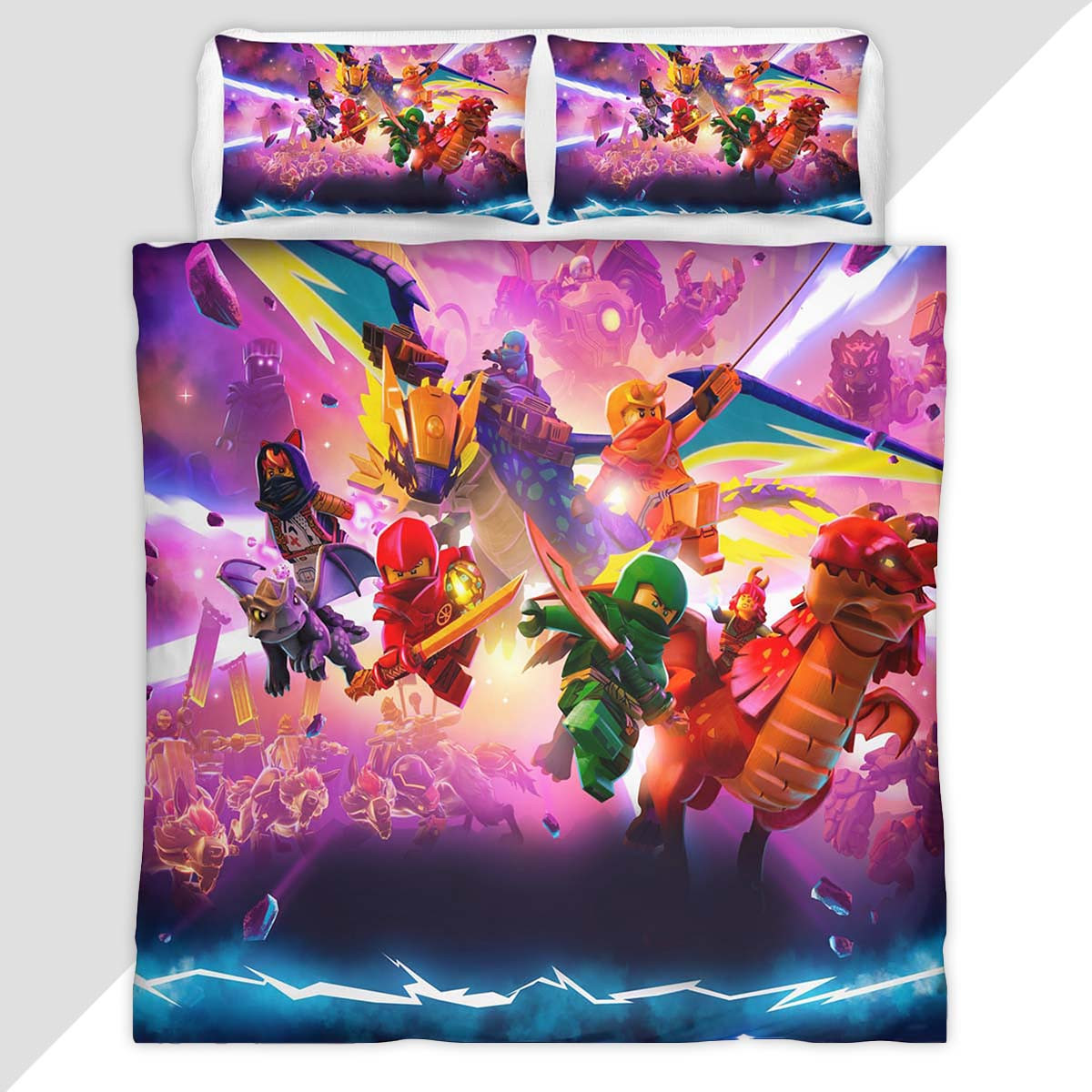 Ninjago All Characters 1010 Duvet Cover - Ninjago Bedding Set