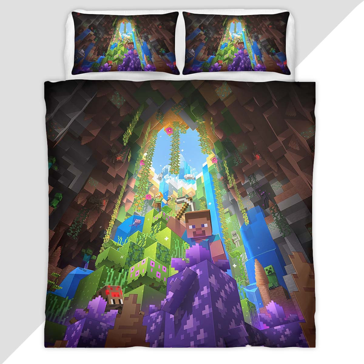 Minecraft Adventure Duvet Cover - Minecraft Bedding Set