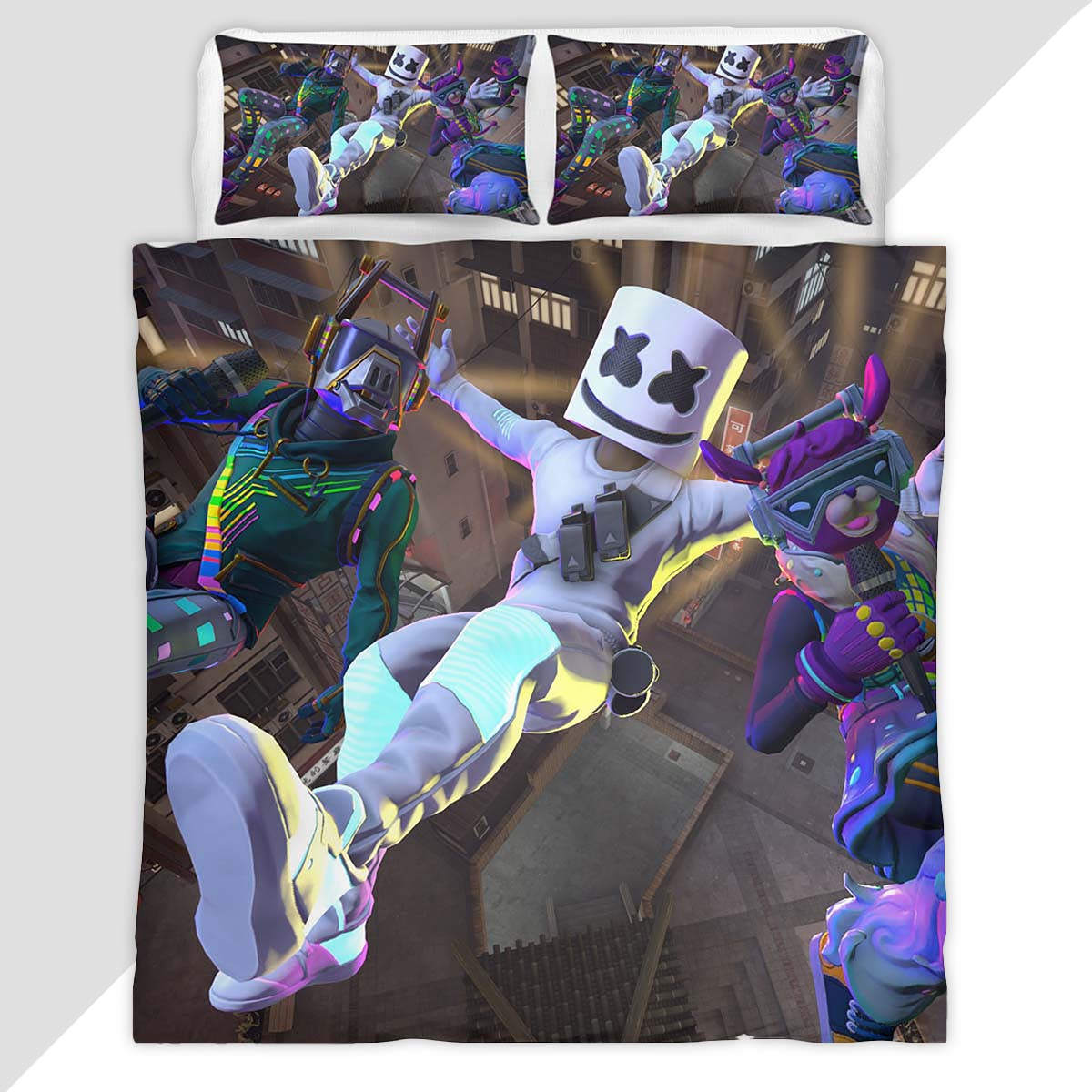 Marshmello Icon Series Fortnite Duvet Cover - Fortnite Bedding Set