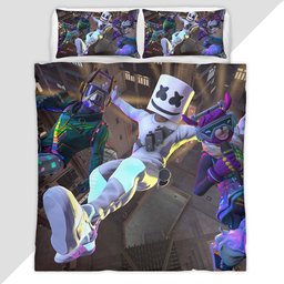Marshmello Icon Series Fortnite Duvet Cover - Fortnite Bedding Set