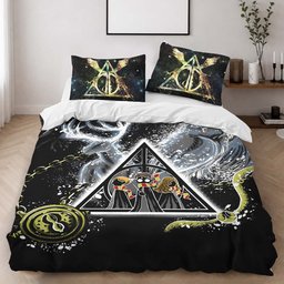 Harry Potter Always Symbol and Owl Duvet Cover - Harry Potter Bedding Set 2