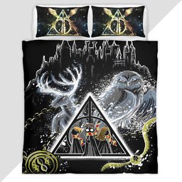 Harry Potter Always Symbol and Owl Duvet Cover - Harry Potter Bedding Set