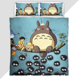 My Neighbor Totoro All Characters 40 Duvet Cover - My Neighbor Totoro Bedding Set