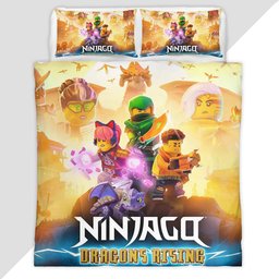 Ninjago dragons rising All Characters 102 Duvet Cover - Ninjago Bedding Set