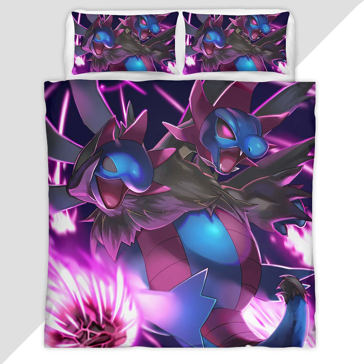 Hydreigon Pokemon 3 Duvet Cover - Pokemon Bedding Set