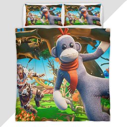 MYSTICAL FOREST DEATHRUN Monk Fortnite Duvet Cover - Fortnite Bedding Set