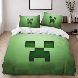 Minecraft Creeper Face Duvet Cover - Minecraft Bedding Set 2