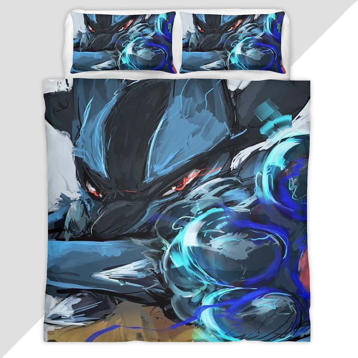 Lucario Pokemon 10 Duvet Cover - Pokemon Bedding Set
