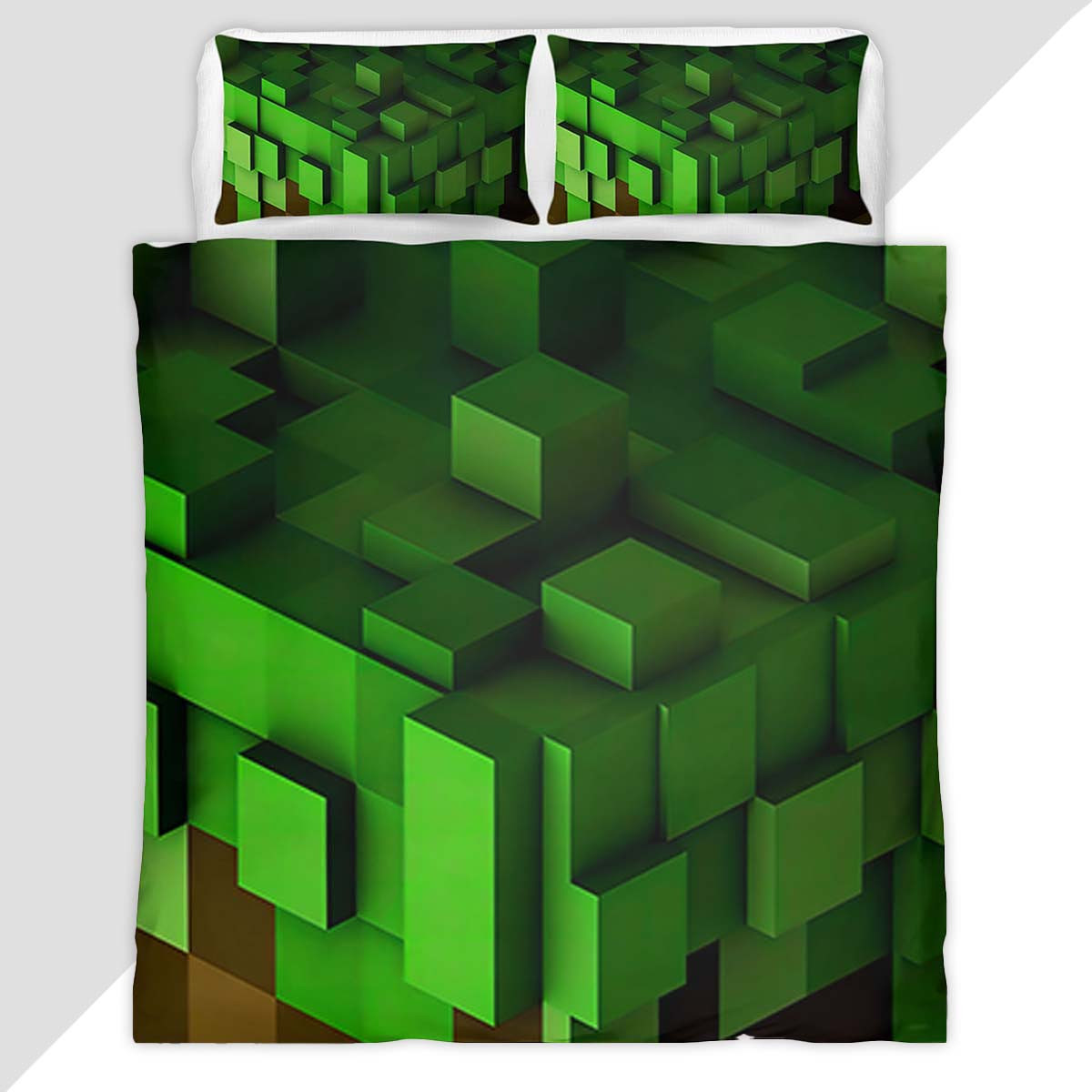 Minecraft Grass block 2 Duvet Cover - Minecraft Bedding Set
