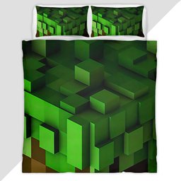 Minecraft Grass block 2 Duvet Cover - Minecraft Bedding Set