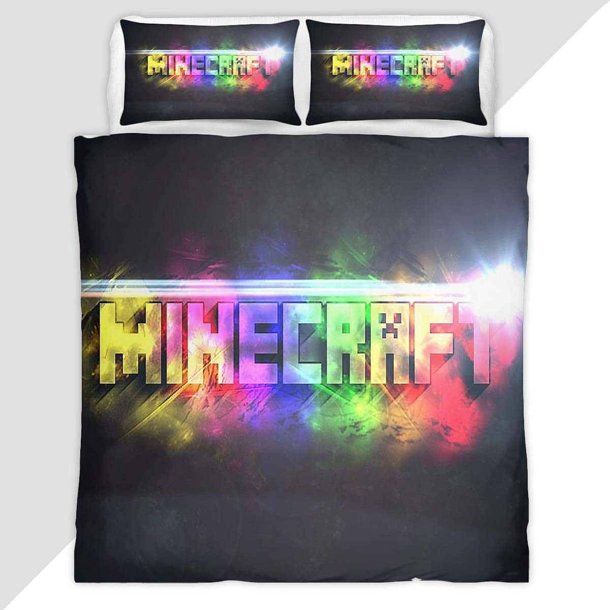 Minecraft Colorful Duvet Cover - Minecraft Bedding Set