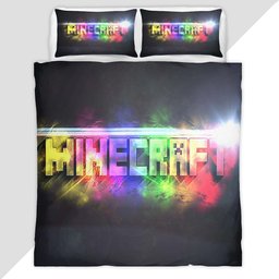 Minecraft Colorful Duvet Cover - Minecraft Bedding Set