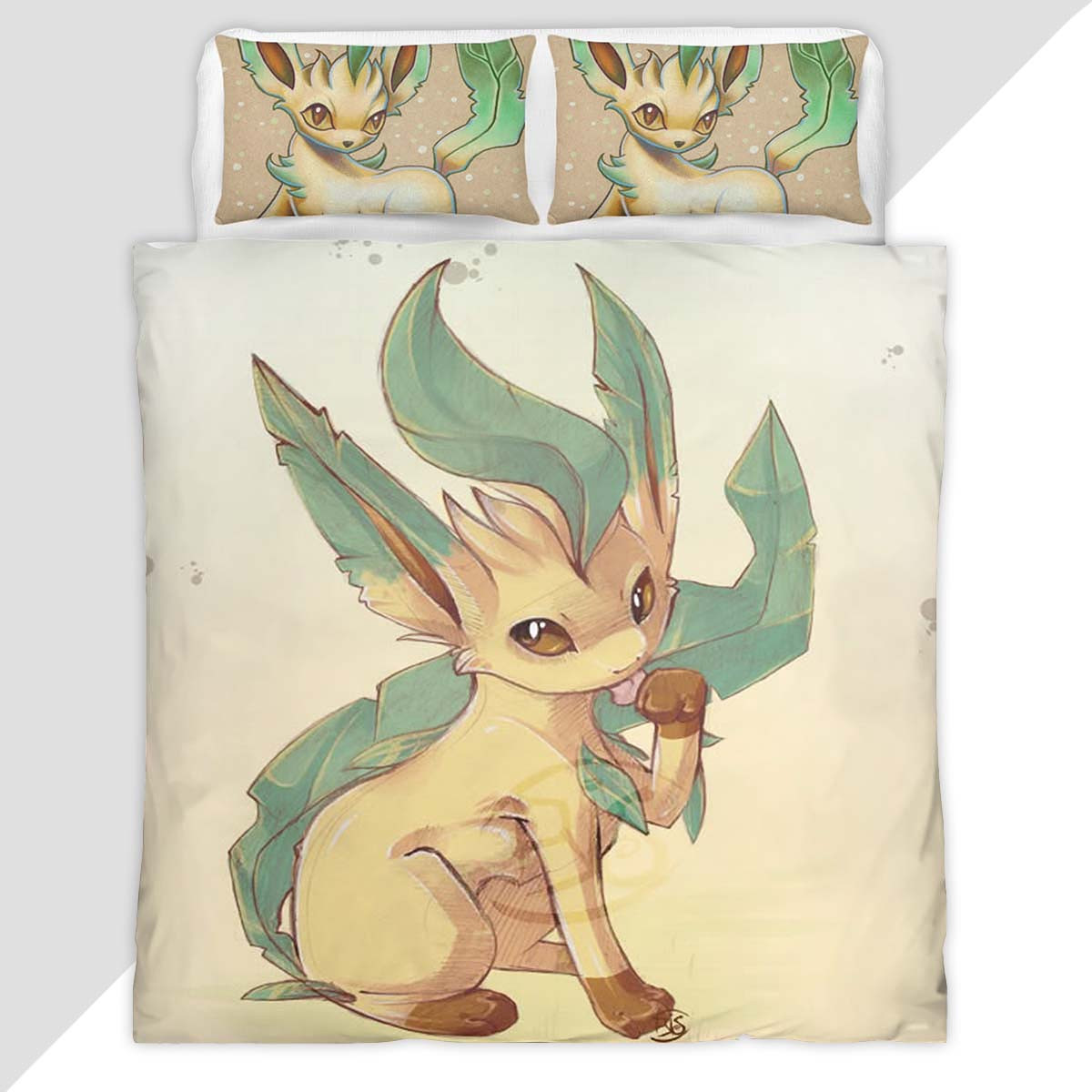 Leafeon Pokemon 7 Duvet Cover - Pokemon Bedding Set