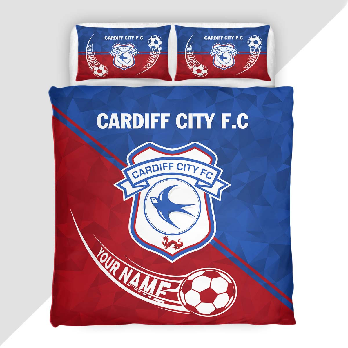 Cardiff City F.C Duvet Cover - Cardiff City Bedding Set