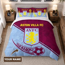 Aston Villa FC Duvet Cover - Aston Villa FC Bedding Set 2