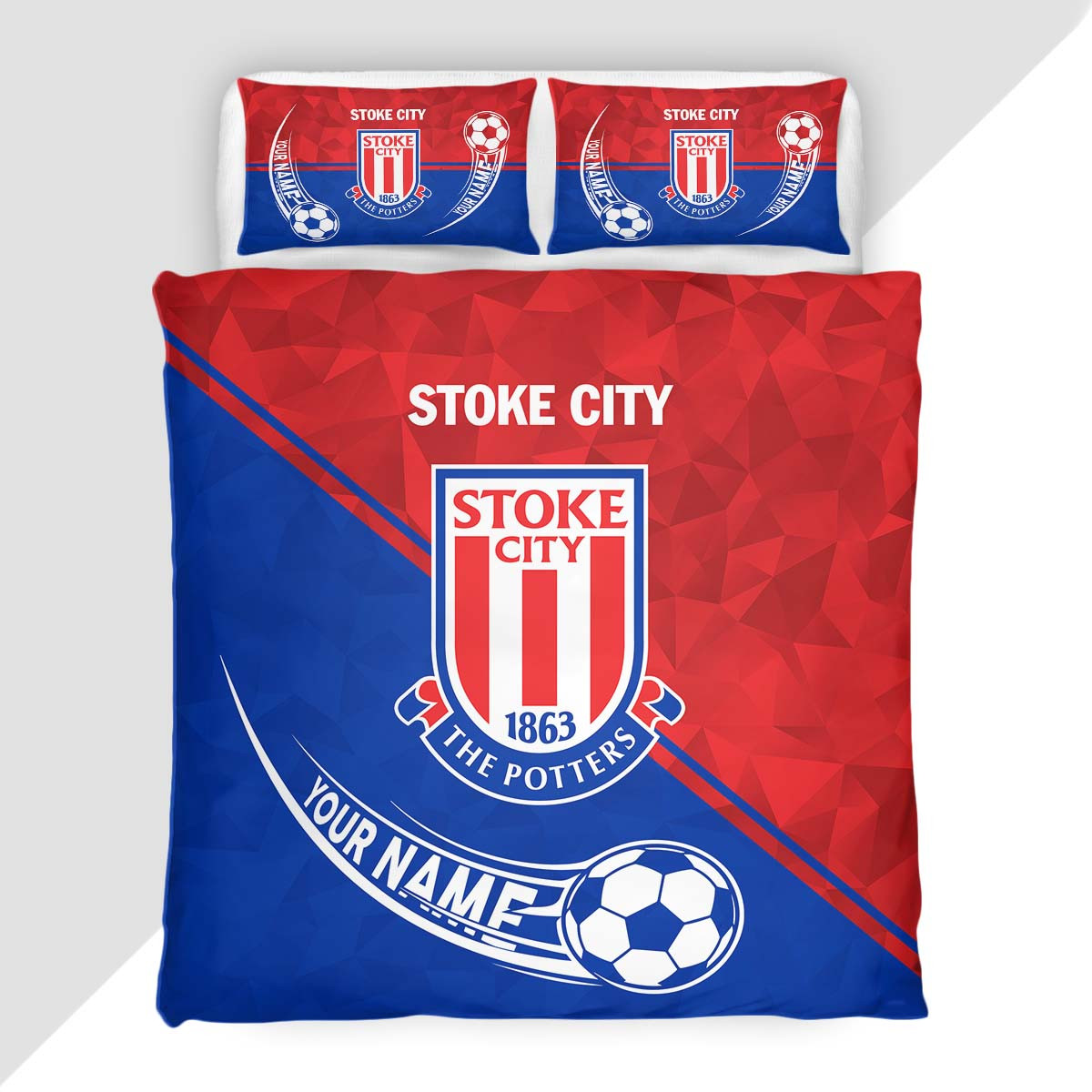 Stoke City Duvet Cover - Stoke City Bedding Set