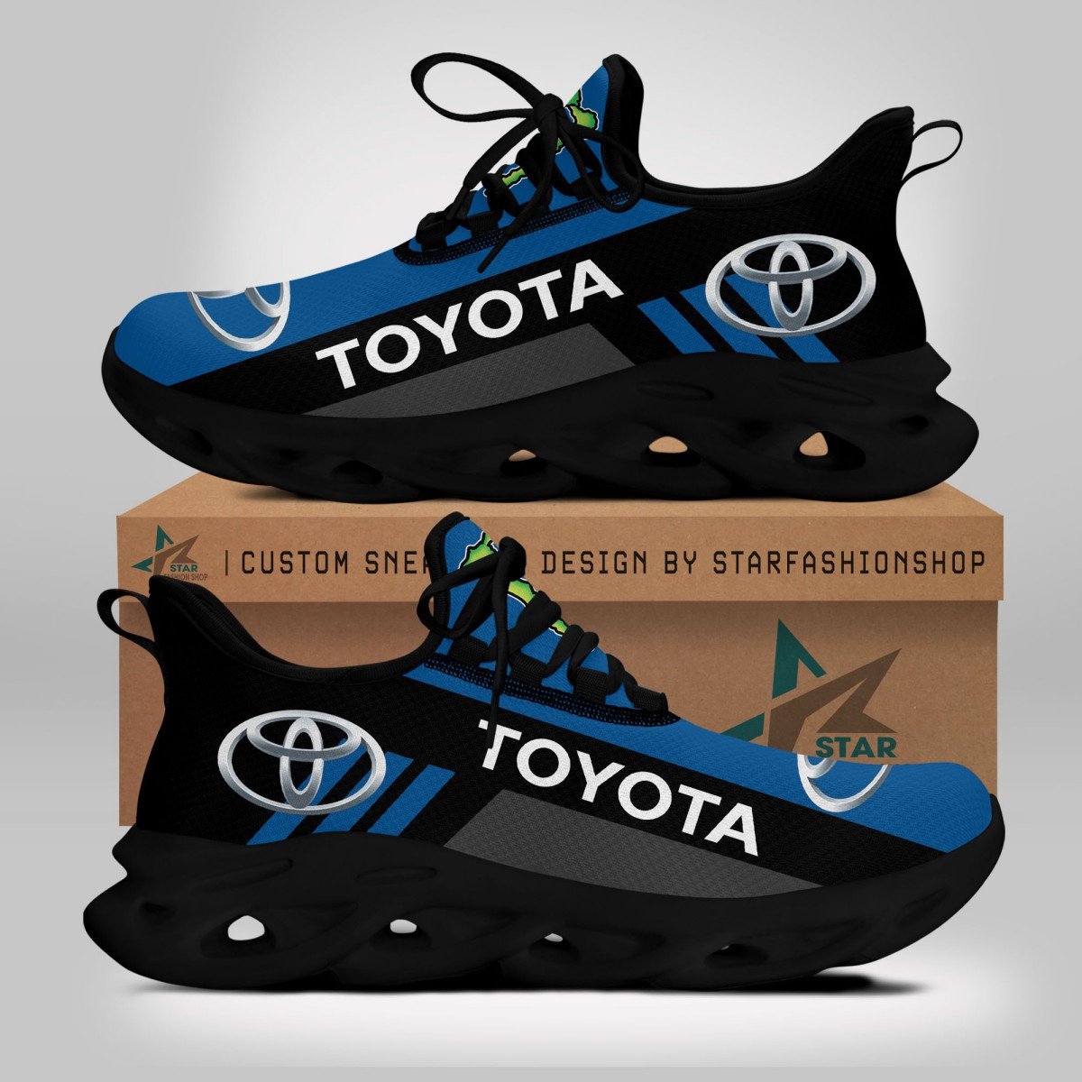 Toyota Blue Clunky Sneakers