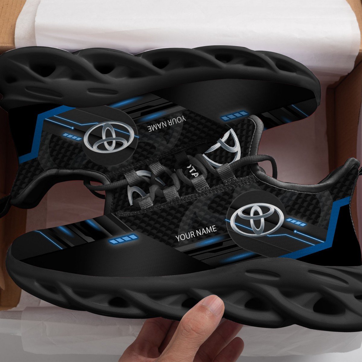 Toyota Blue Clunky Sneakers V2