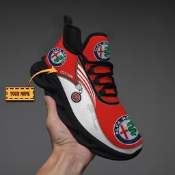 Alfa Romeo Red Clunky Sneakers V4