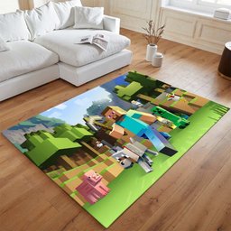 Minecraft Alle Charaktere Steve und Creeper Teppich - TOK 2