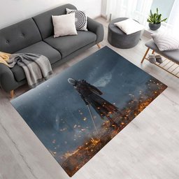 Geralt – The Witcher 3: Wild Hunt – Feuer-Hintergrund Teppich - TOK