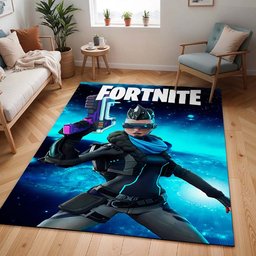 Gipfeljägerin Evie Fortnite Kapitel 3 Cyberpunk Teppich - TOK