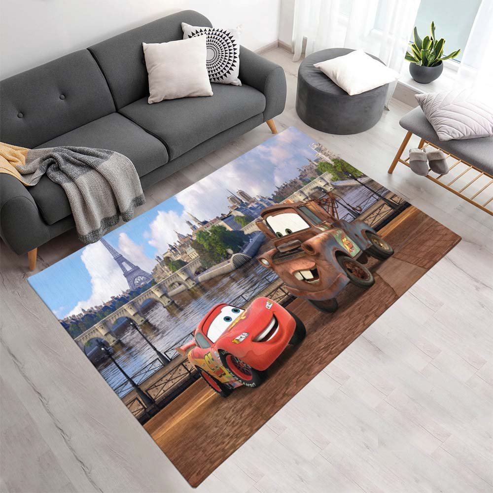 Cars – Lightning McQueen und Hook in Paris Teppich - TOK
