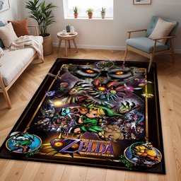 Die Legende von Zelda Majoras Maske Mond Schädelkind Teppich - TOK