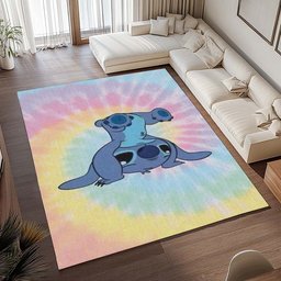 Stitch Bunter Hintergrund Teppich - TOK 2