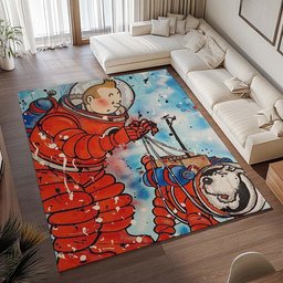 Tim und Struppi – Schritte auf dem Mond Teppich 2 - TOK 2