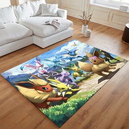 Evoli Entwicklung Pokémon  - Eevee Evolution Pokemon 8 Teppich - TOK 2