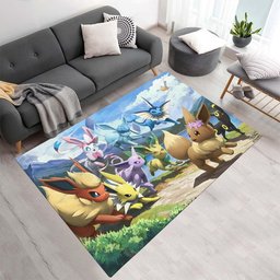 Evoli Entwicklung Pokémon  - Eevee Evolution Pokemon 8 Teppich - TOK
