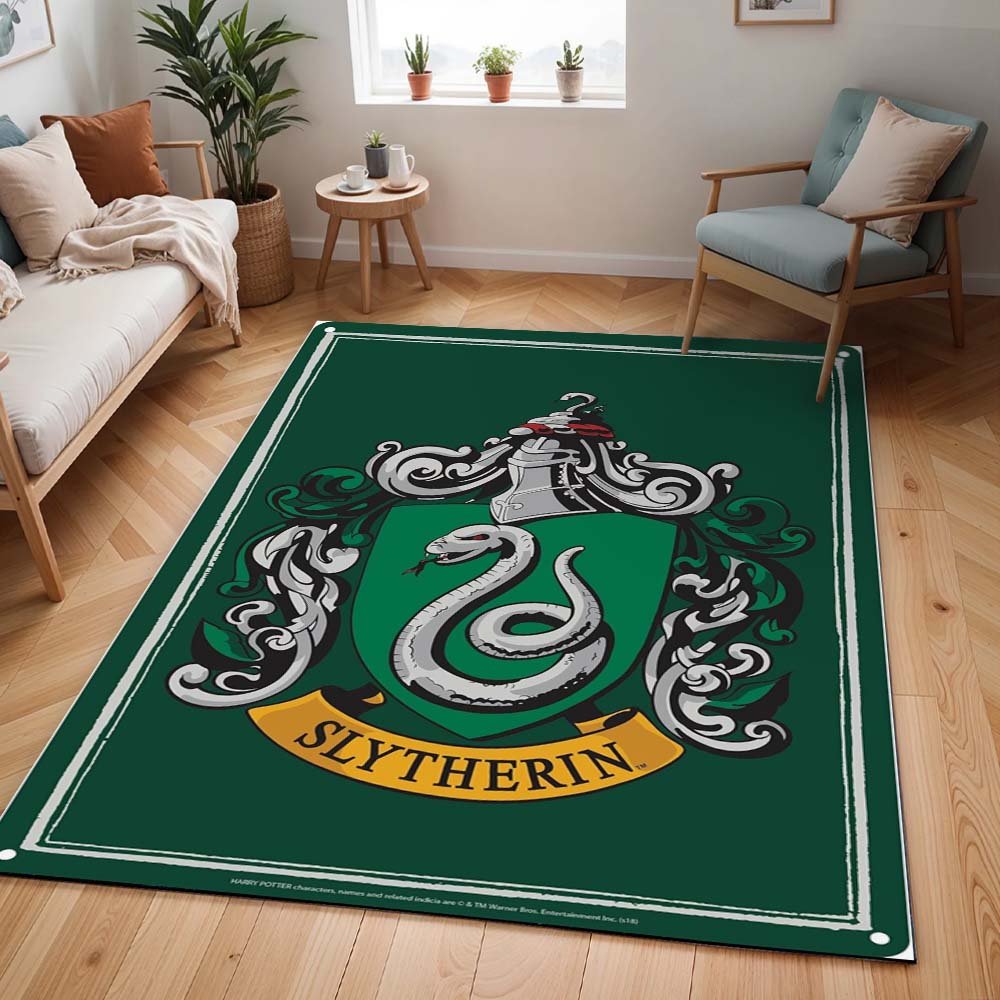 Haus Slytherin Harry Potter Grünes Logo Teppich - TOK
