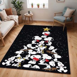 Snoopy – Weihnachtsbaum Teppich - TOK