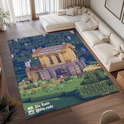 Einfaches Birkenhaus in Minecraft Teppich - TOK 2