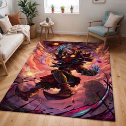 Schädelkind Majoras Maske Die Legende von Zelda Charakter 5 Teppich - TOK