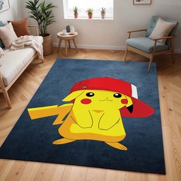 Pikachu mit Mütze süß Teppich - TOK