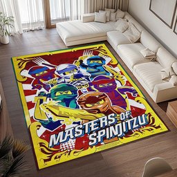 Ninjago Alle Charaktere Kampf Meister des Spinjitzu Teppich - TOK 2