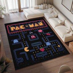 Pac-Man und Geister im Pac-Man-Labyrinth Teppich - TOK 2